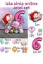 Little Mermaid Ariel Little Mermaid Balloon Bouquet Fuchsia Number Balloon - 3