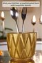 Countertop Spoon Holder Modern Countertop Spoon Holder Decorative Vertical Spoon Holder Gold Color Model 18 - 4