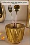 Countertop Spoon Holder Modern Countertop Spoon Holder Decorative Vertical Spoon Holder Gold Color Model 18 - 6