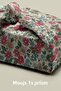 Retro Floral Patterned Digital Printed Fabric Suede-Like Texture Width 155cm Kms-48 - 5
