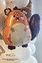 Cute Brown Squirrel Balloon Woodland Squirrel Shaped Foil Balloon 67X60 cm - 2