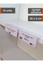 10 Pieces Adhesive Label Holder Profile 20X4 cm Shelf Front Label Holder Profile Product Name Price Label Holder