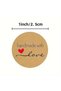Life Kraft Hand Made Love Sticker 2.5cm 50 Pieces - 2