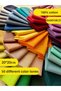 100% Cotton Fabric Set for Sewing and Hobby – 50 Different Solid Colors 20×20 cm Pieces - 2