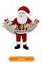 Happy New Year Santa Claus Ornament, Felt Santa Claus Figure 1 Piece