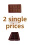8Pcs 9.5×14 cm Silicone Chocolate Bar Mold – Food Grade Flexible Chocolate Mold (2 Pieces)
