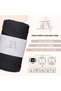 Premium Cotton Cotton Macrame Rope Black 200 Gr 150 Meters 2mm Cotton Chain Macrame Bag Rope Supla Rope - 3