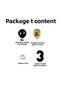 Balloon Set Black-Chrome Gold 3 34-inch Black Foil 30-Piece Balloon Chain Set - 2
