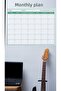 85X56 cm Erasable Monthly Calendar Wall Planner - Non-Adhesive Perpetual Calendar (Office, Student) - 4