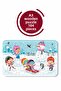 Snow, Snowman and Game A3 104 Piece Puzzle, Toy, Jigsaw