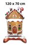 Standing Cookie House Christmas Balloon Ginger House Christmas Decoration Balloon - 4