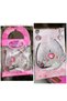 Princess Queen Crown for Children Clip-On Non-Perforated Earrings Gift Set Pink Gemstone Crown Birthday