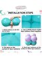Mermaid Tail Seashell 102cm Silver Number Balloon Mermaid Mermaid Concept Balloon Set - 3