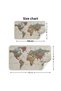 Turkish Educational Country And Capital Ocean Detailed Atlas Decorative World Map Wall Sticker-3838 - 3
