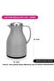 Vacuum Insulated Flask, 1000 ml, Modern Dallah, Stainless Steel Lid Grey - 2