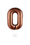 Bal10 0 Year Old Brown Number Foil Balloon