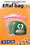 Mixed Monster Patterned Transparent Bag with Tape, 10X15 cm 40 Pieces-T1063 - 5