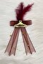 Burgundy Bridal Bundle Ornament, Groom Dowry Suitcase Suitcase Wedding Engagement Convoy Circumcision Henna Ornament 5 Pieces - 2