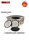 Prime Cream Enamel 5 Piece Grater Storage and Mixing Bowl 24 cm - 4