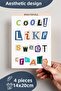 Motivational Themed Sticker Set - 4 Piece Sticker Set - Phone, Tablet, Notebook Laptop Compatible Stickers - 2