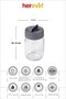 190 cc Glass Spice Rack Set - 12 Pieces, Gray, 24 Pieces Storage Set with Labels - 4