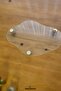 Curved Glass Tray with Wooden Base Decorative Organizer Stand for Makeup/Jewelry/Kitchen. - 4