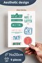 Motivational Themed Sticker Set - 9 Piece Sticker Set - Phone, Tablet, Notebook Laptop Compatible Sticker - 2