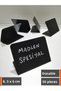 50 Pieces Erasable Chalkboard Standing Back-Landing PVC Black Product Label (8.5X6 CM) Price Tag