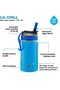 Lil Chill Insulated Children's Water Bottle Blue 360 ml - 2