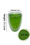 Double Walled Iced Coffee, Latte, Tea Cup Set -300 ml Glass Mug Set 2 Pieces 2221 - 3