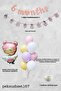 Fairy Girl Theme 6 Months Half Age Party Balloon Chain Set with 6 Months Banner - 2
