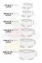 Set of 24 Square Leakproof Storage Containers - Microwave Suitable Organizer Food Container Anthracite - 4