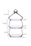Villa Patisserie 2 Tier Glass Cookie Holder Presentation Treatment - 2