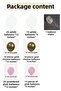 My Party Set^^ Gold Chrome* White* Powder Pink 100 Balloon Set - 2