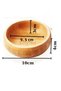 1 Piece Wooden Bamboo Cookie Plate Organic Bamboo Bowl Snack Bowl & Bamboo Snack Bowl & Tableware Snack Bowl - 3