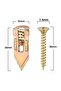 30mm 60Pcs 30/60/75/100Pcs Self Tapping Screws Self Drilling Anchors Screws Drywall Anchors Easy App - 4