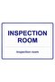 Inspection Room Checkroom Isg Warning Sign Pvc A4 21X30 cm