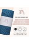 Premium Cotton Cotton Macrame Rope Denim Blue 200 Gr 150 Meters 2mm Cotton Macrame Bag Rope Supla Rope - 3
