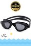 Large Boy Pro Silicone Adult Swimming Goggles Anti-Fog and Waterproof Black - 8
