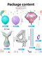 Mermaid Tail Seashell 102cm Silver Number Balloon Mermaid Mermaid Concept Balloon Set - 2