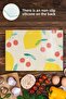 Glass Cutting Board - Lemon Drawing - 21*30cm - Chopping Board - Aesthetic, Decorative Presentation Board - 5
