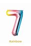 Rainbow Color 7 Number Giant Foil Balloon 76 cm Birthday Party Decoration