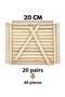Wooden Rhythm Sticks 20 Pairs (40 Pieces)