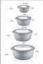 Elegance Series 4-Piece Storage Container Set with Leakproof Lid Microwave & Refrigerator Compatible - 4