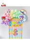 LUXURY 8 YEARS OLD RAINBOW BANNERED ARCAPHONE BABY FOIL BALLON BIRTHDAY PARTY SET DECORATION