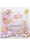 Baby Written Balloon Box Pink Balloon Concept Birthday Celebration Set