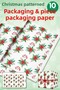 New Year's Kokina Themed Gift Package New Year's Packaging Paper 50X70Cm 10 Pieces-T1041 - 2