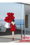 Clear Red Heart Balloon Sticker for Valentine's Day - Teen Girls Room Store - 4