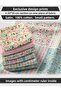 Set of 6 50x50 cm 100% Cotton Patchwork Fabric – For Sewing and Handicrafts - 2