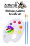 Picture Bag 35X50Cm Picture Notebook Palette Brush Set 1 Pack Pink Painting Project Case with Zipper Ku - 3
